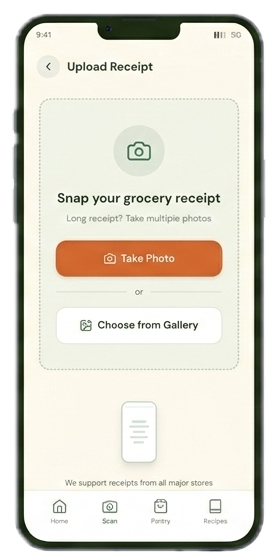 Receipy — Smart Meal Planning - Main product screenshot demonstrating key features and user interface