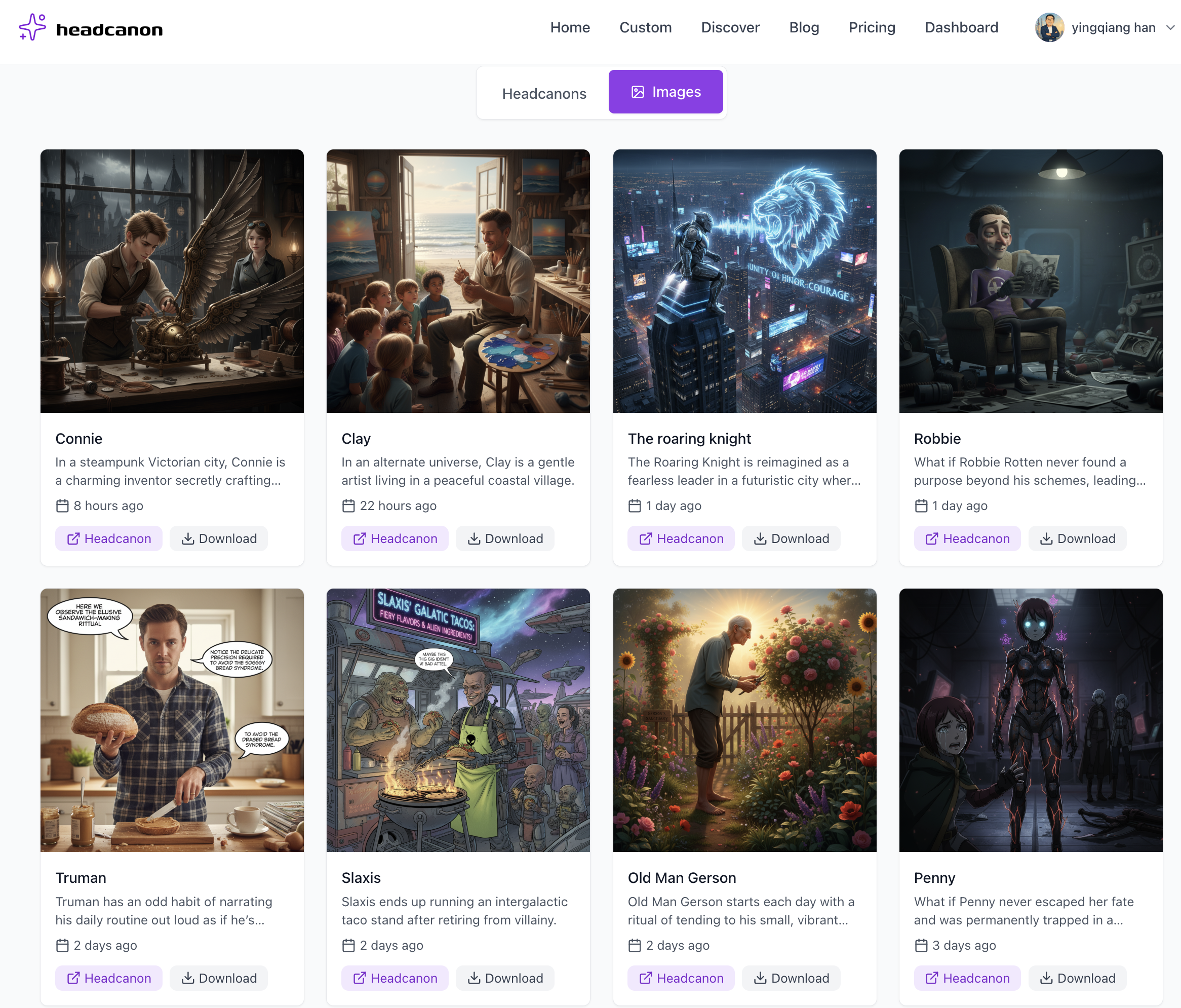 Headcanon.io - Her fandom için karakter headcanon jeneratörü medya 4