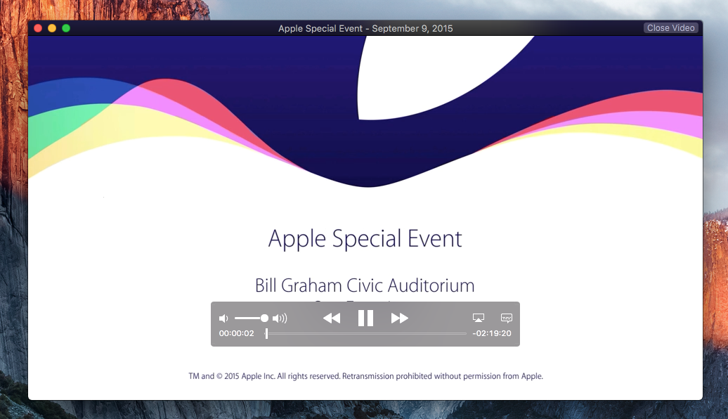 Apple Events for macOS gallery image