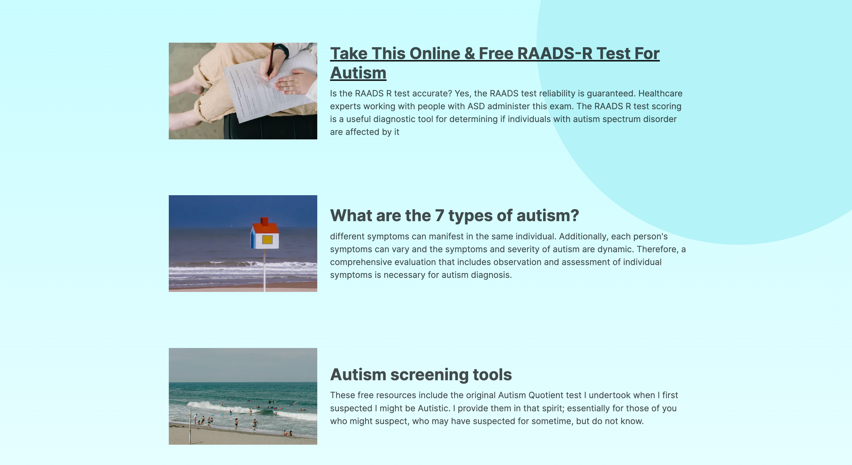 RAADS-R TEST gallery image