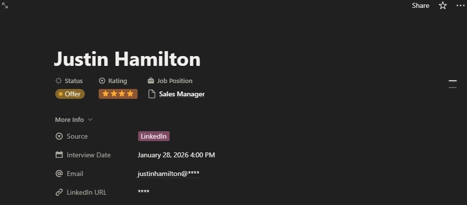 Professional Recruiting OS for Notion gallery image