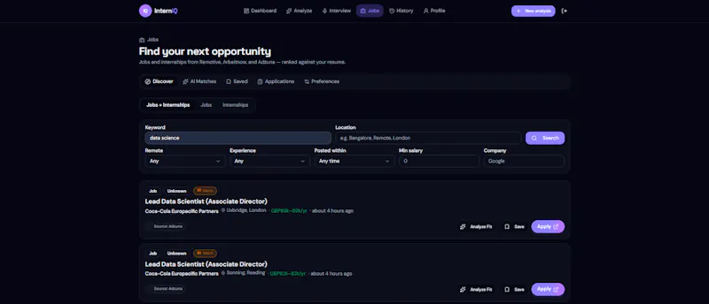 InternIQ screenshot 4