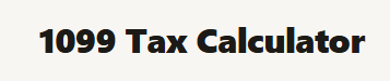 Free 1099 self-employment tax calculator