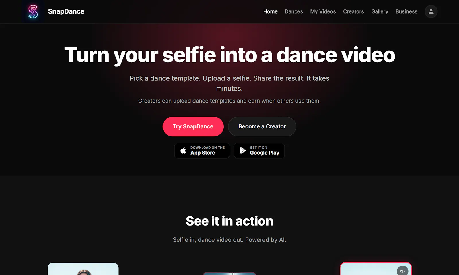 SnapDance screenshot 2