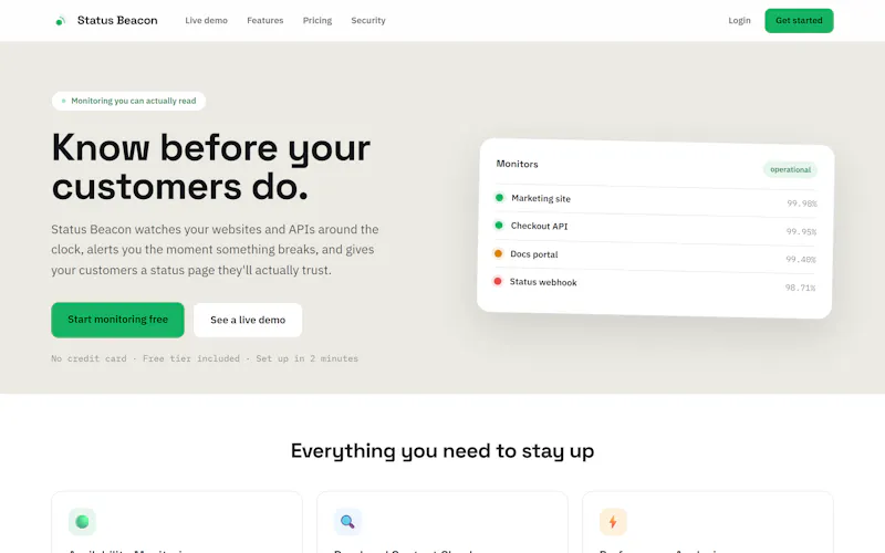 Status Beacon screenshot 3