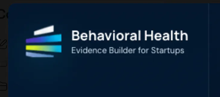 Behavioral Health Evidence Builder  gallery image