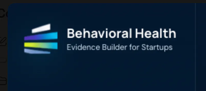 Behavioral Health Evidence Builder  screenshot 2