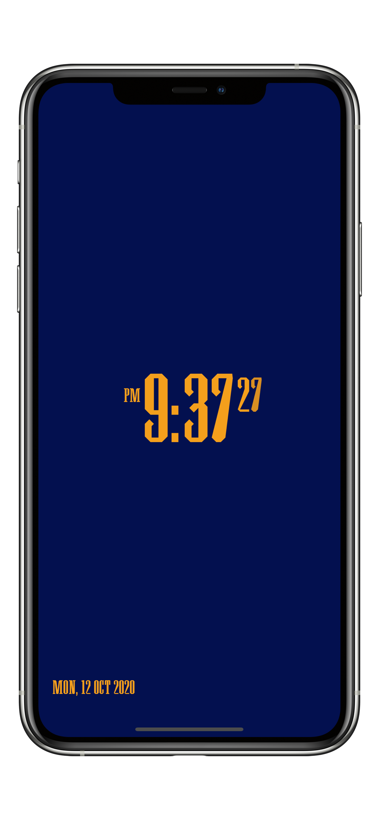 Minimalist Retro Clock iOS app gallery image