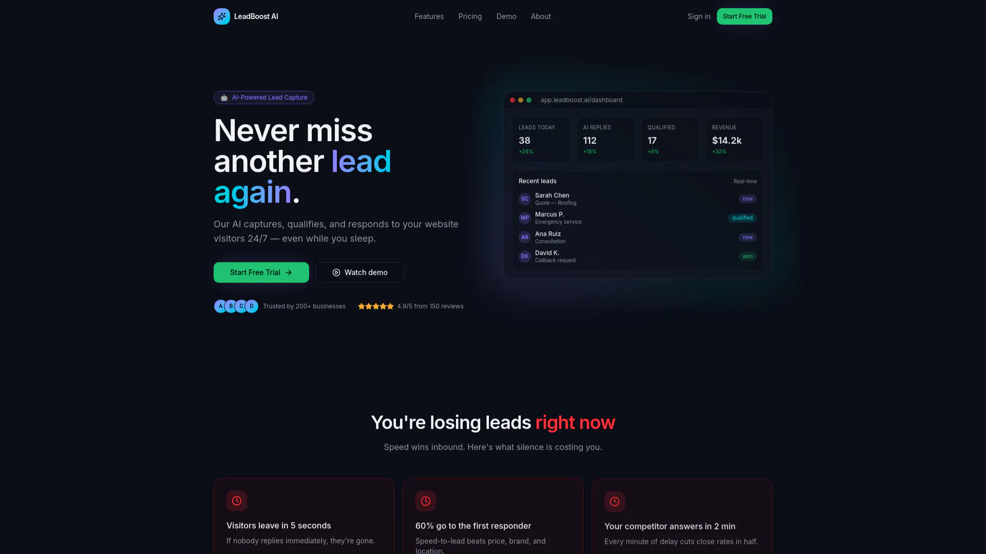 LeadBoostAI — B2B Lead Gen 截图