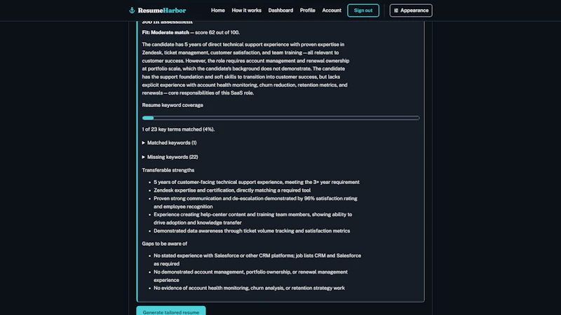 ResumeHarbor screenshot 3