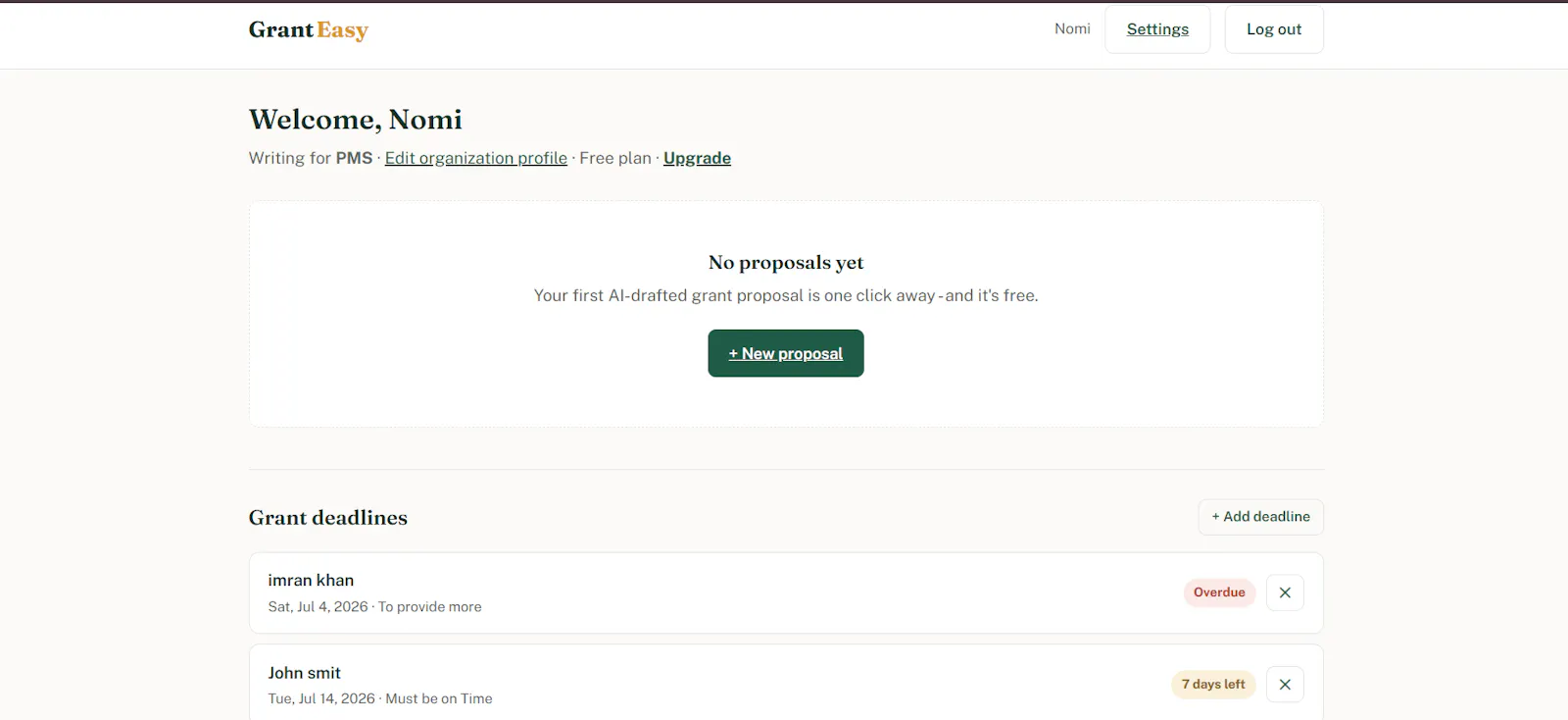 GrantEasy screenshot 3
