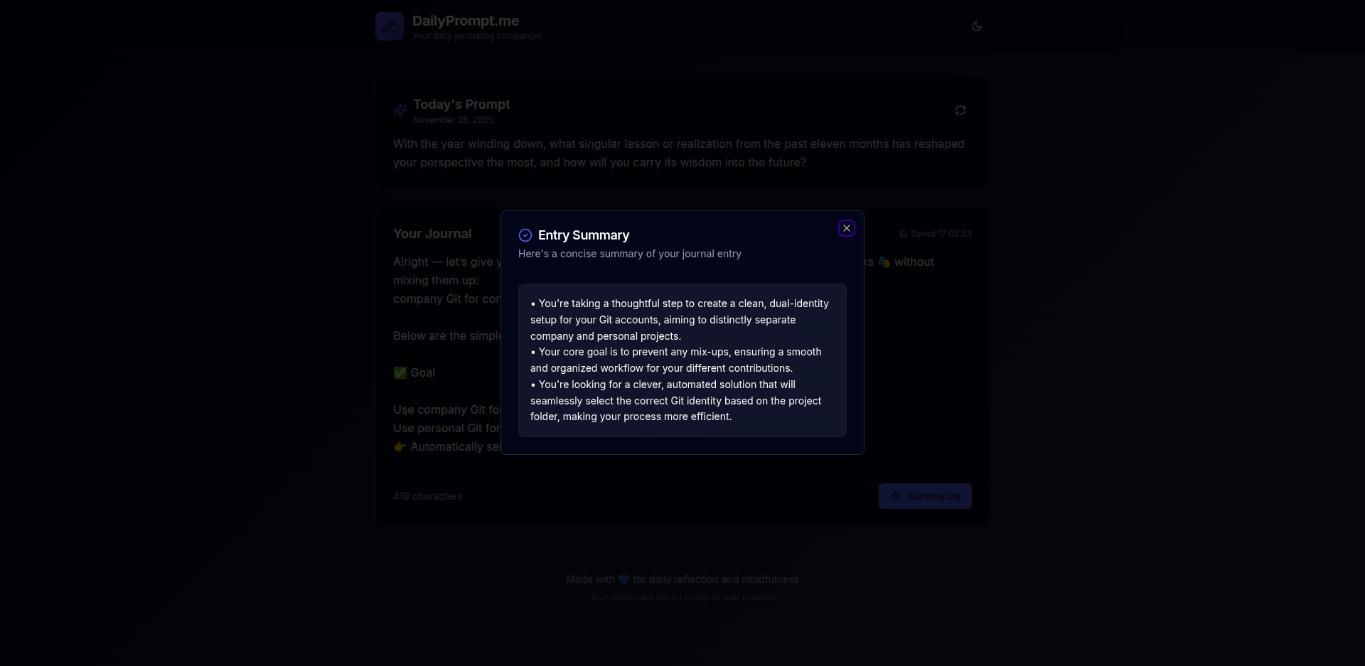 DailyPrompt — AI Journaling Prompts gallery image