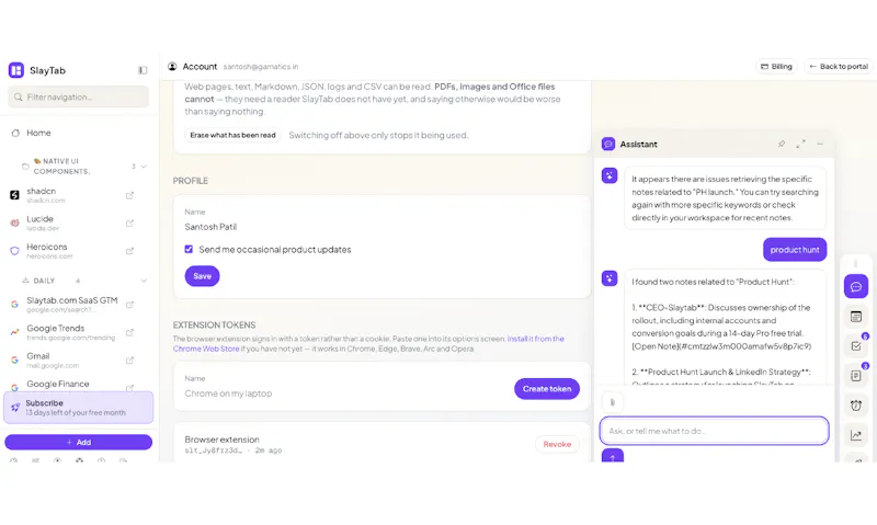 SlayTab - one tab instead of twenty screenshot 2