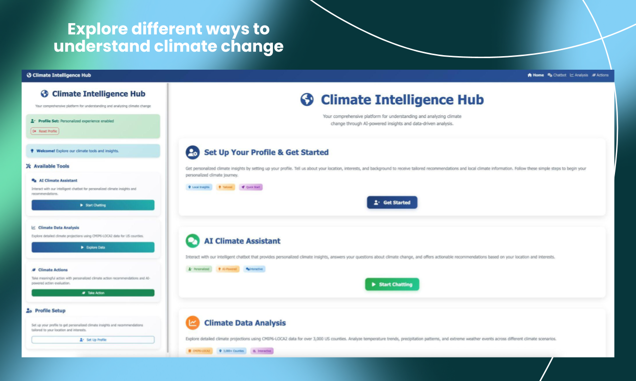 Hub di intelligenza climatica - Ottieni previsioni e spiegazioni dei cambiamenti climatici personalizzati media 1