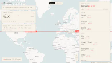 My Latitude — Cities on Your Parallel gallery image