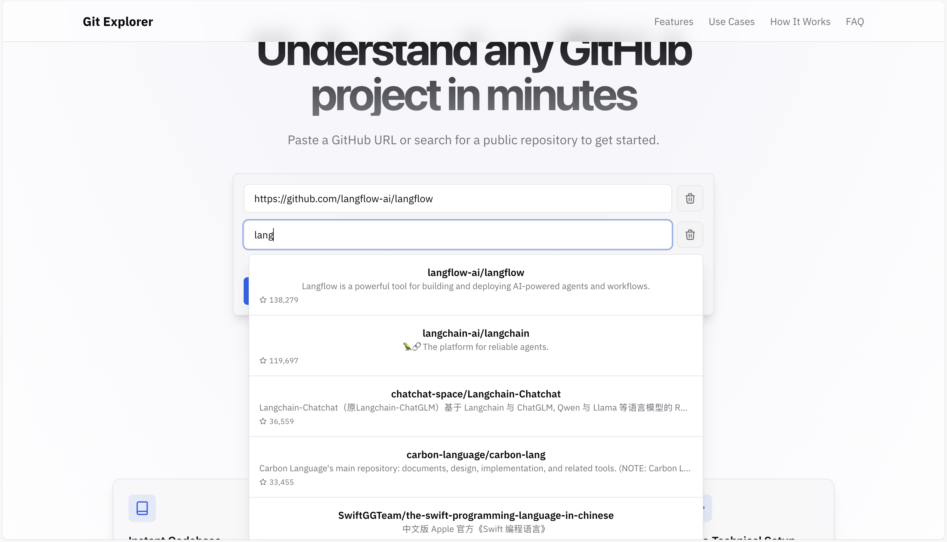 Git Explorer : Instant answers from code gallery image