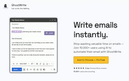 Ghostwrite: ChatGPT Email Assistant media 2