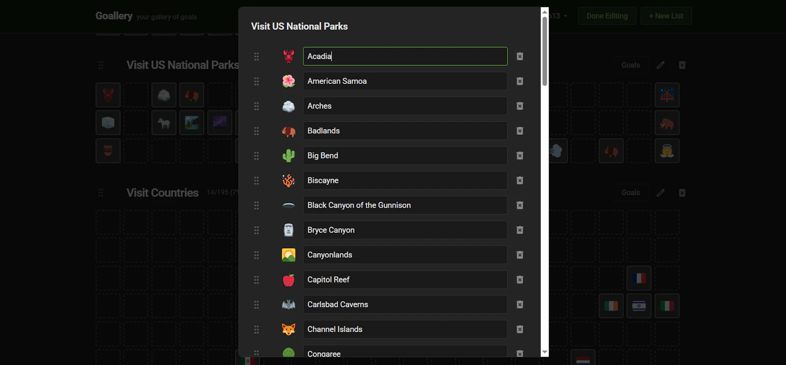 Goallery screenshot 2