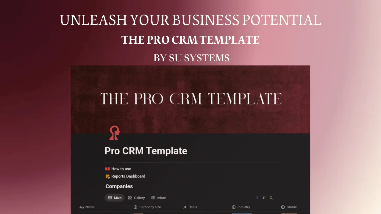 Notion CRM for Small agencies 