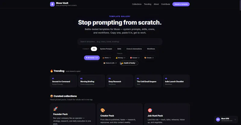Muse Vault screenshot 2