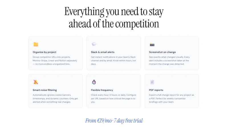 WebWatch — Monitor Website Changes screenshot 2