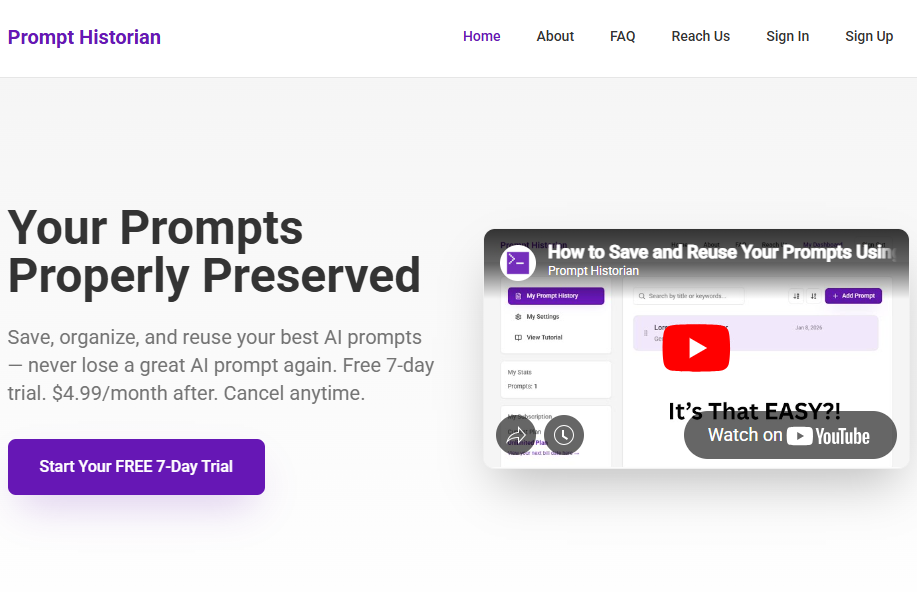 Prompt Historian gallery image