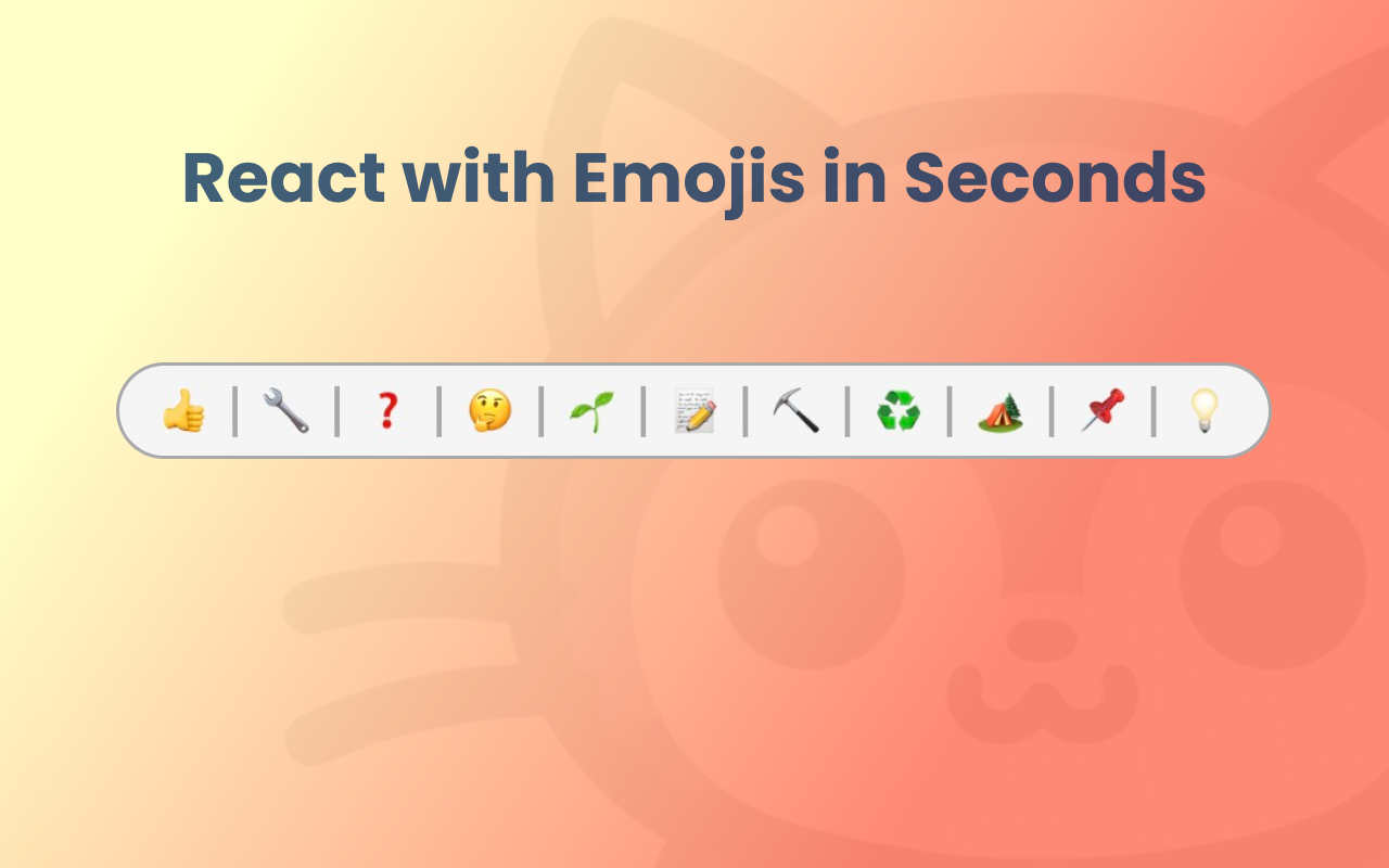 Reaksi emoji untuk github media 3