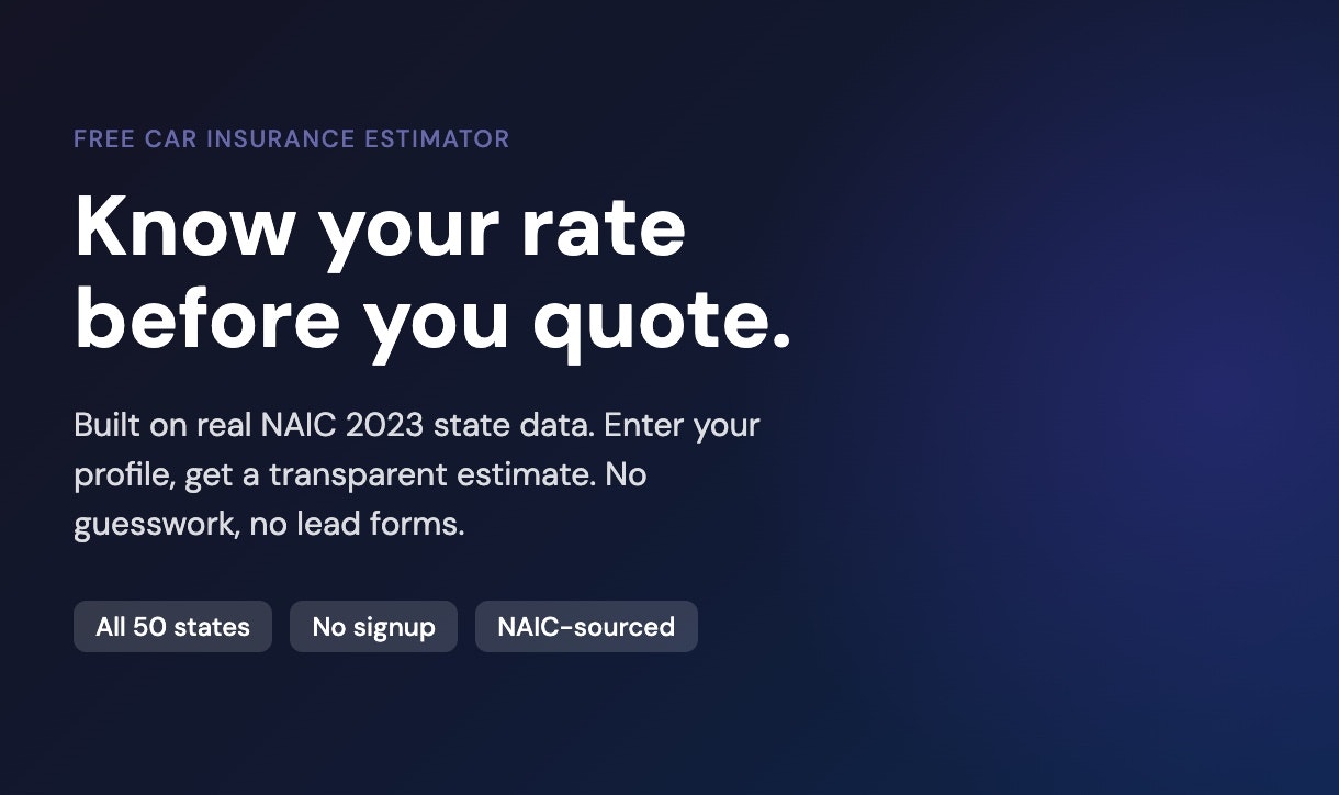 Car Insurance Calculator gallery image