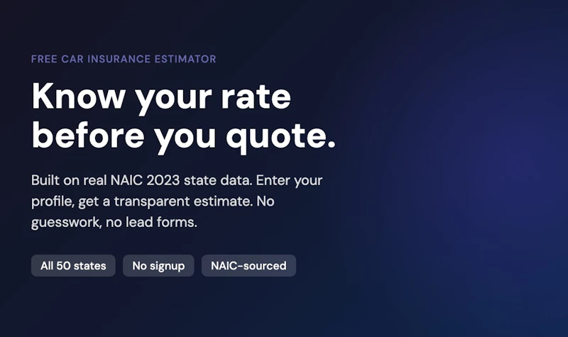 Car Insurance Calculator screenshot 1