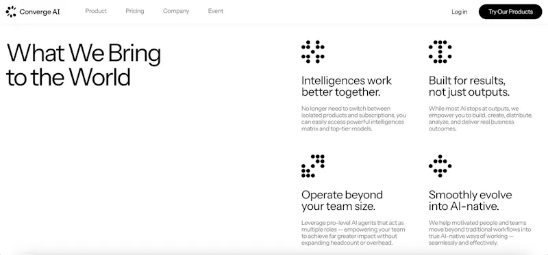 Converge AI screenshot 2