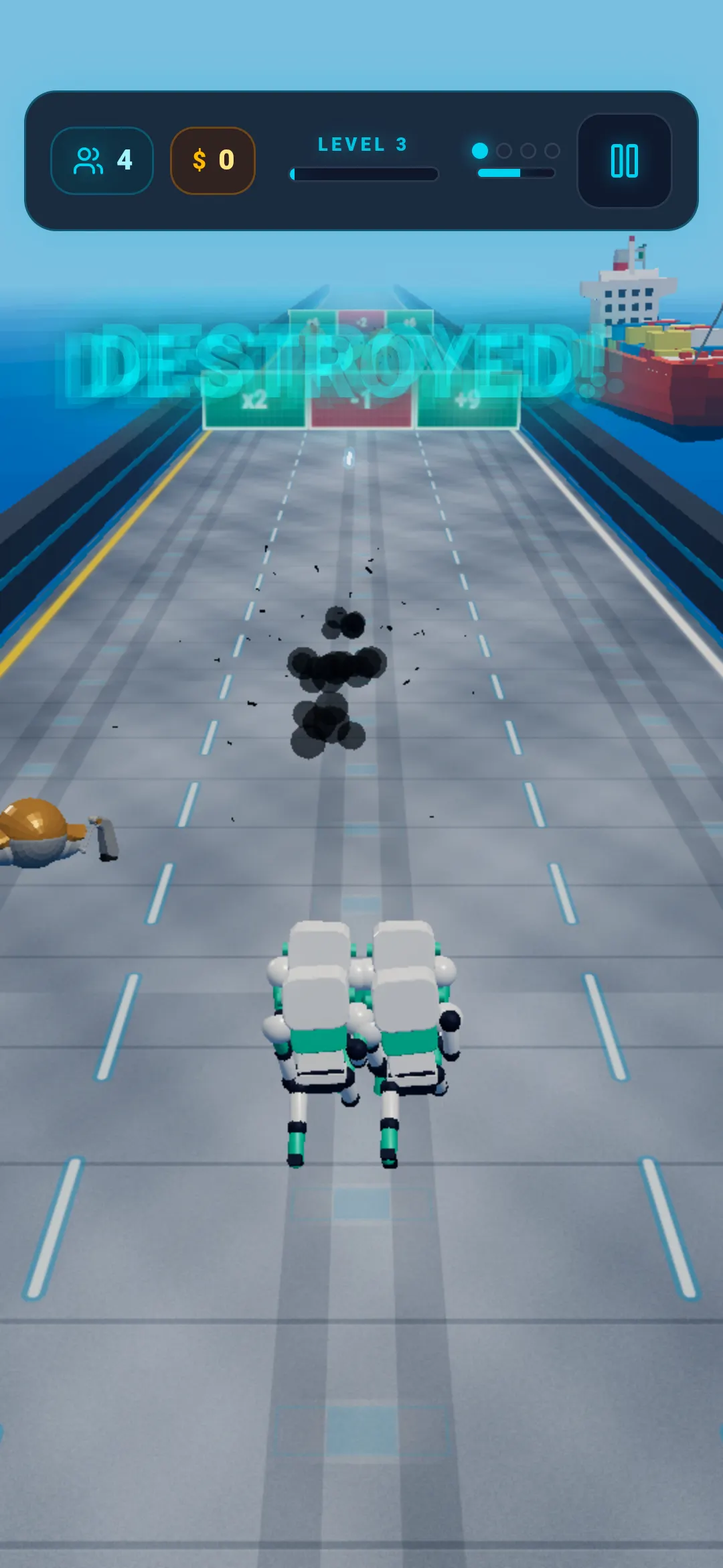 NeonBot Rush: Crowd Runner 3D gallery image