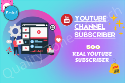 500 YouTube Real Subscribers