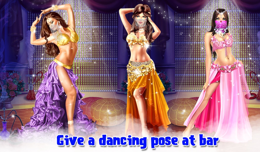 Beautiful Belly Dancer Girl Salon Stylish Dressup gallery image