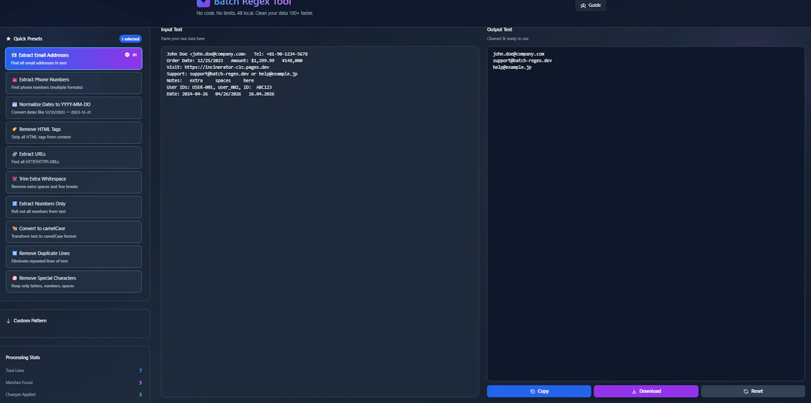 Batch Regex Cleaner screenshot 1