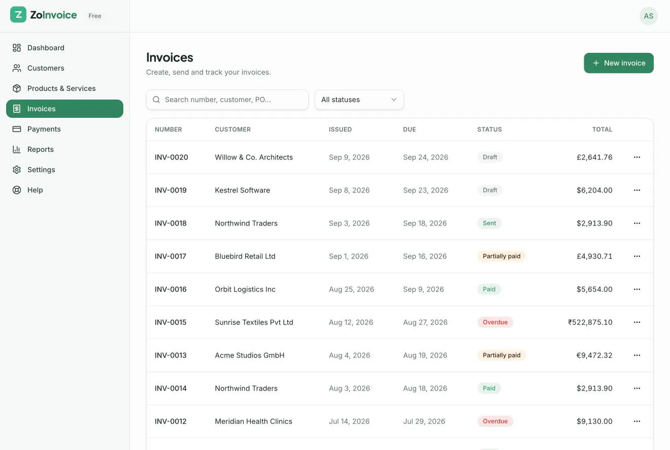 ZoInvoice gallery image