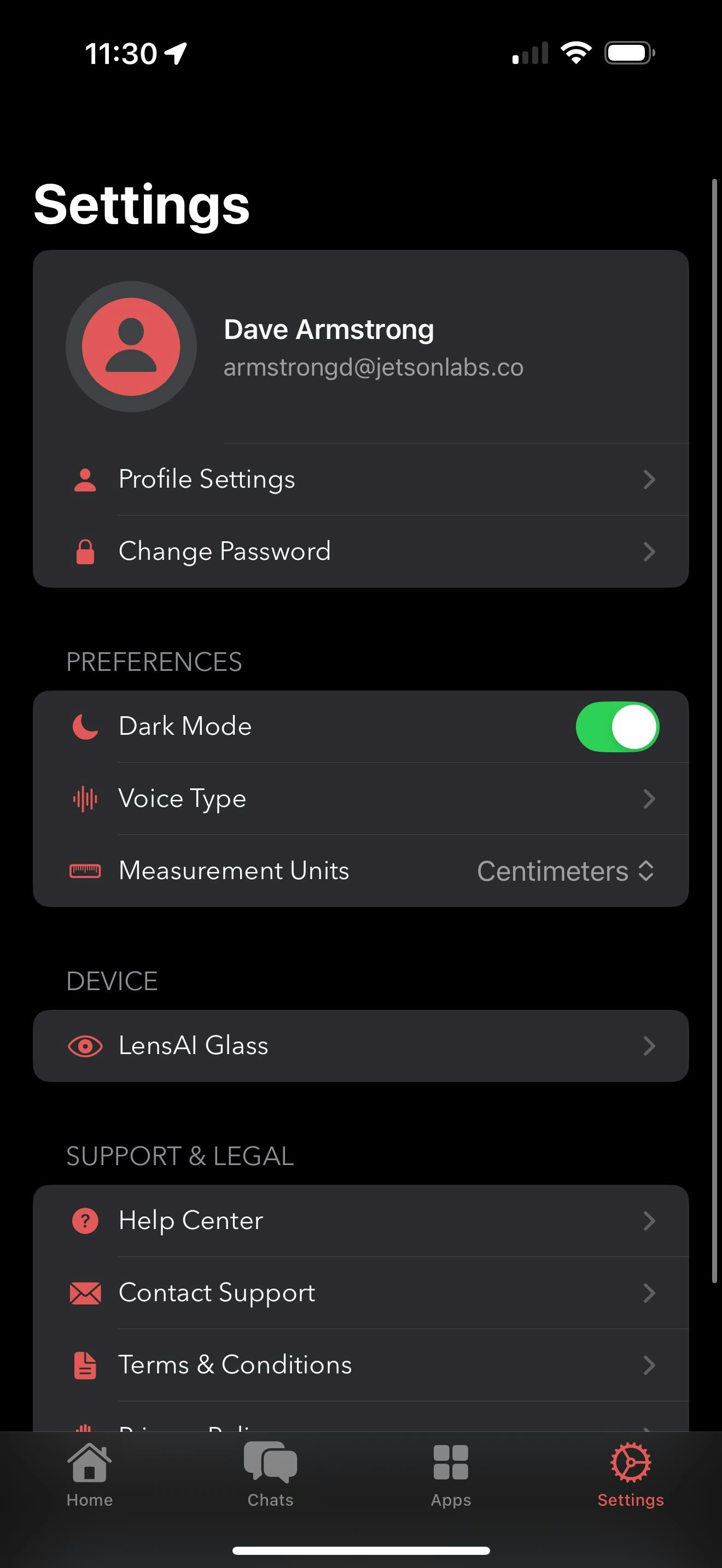 Запуск приложения Lensai IOS media 3