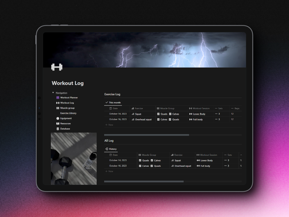 Workout Tracker gallery image