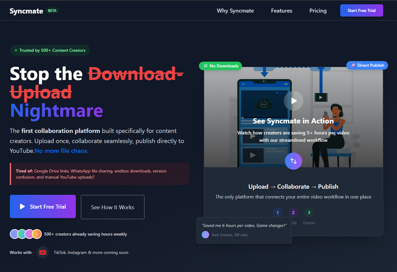 Mídia 1 de Syncmate - Pare o pesadelo download-upload