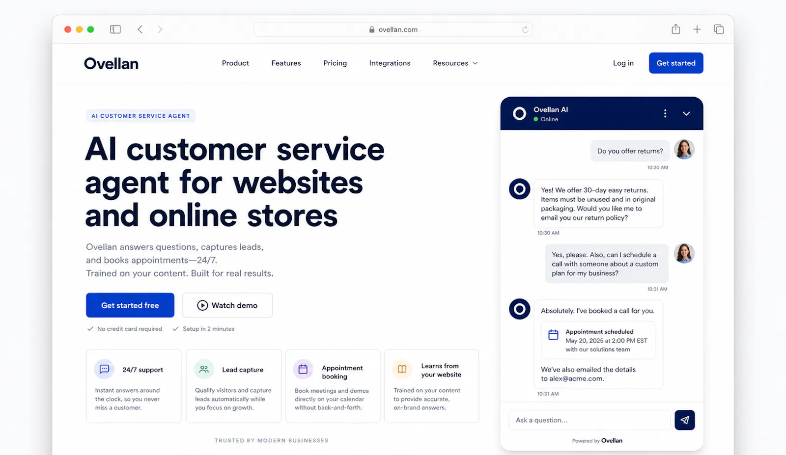 AI Customer Service agent | ovellan  screenshot 1