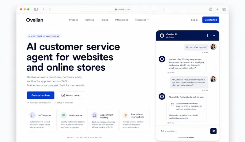 AI Customer Service agent | ovellan  screenshot 1