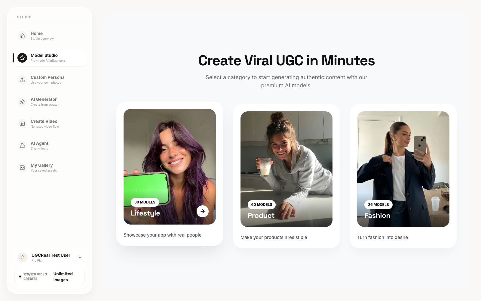 UGCReal — AI UGC That Looks Humanly Real gallery image