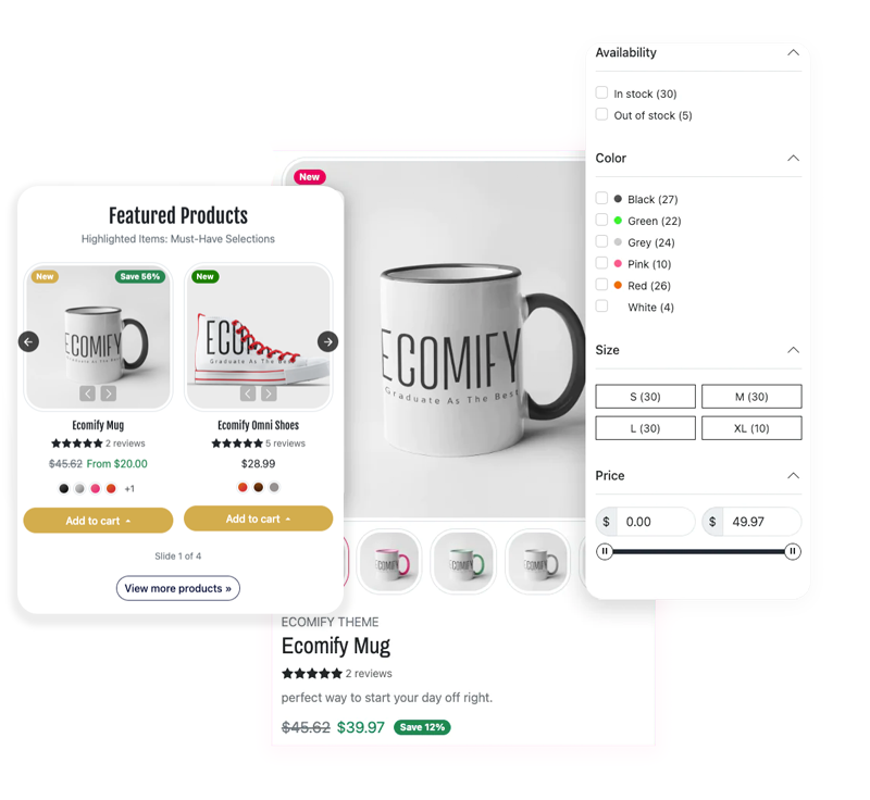 Shopify的Prestigepro主题 - 您简化了电子商务，取得轻松的成功。媒体1