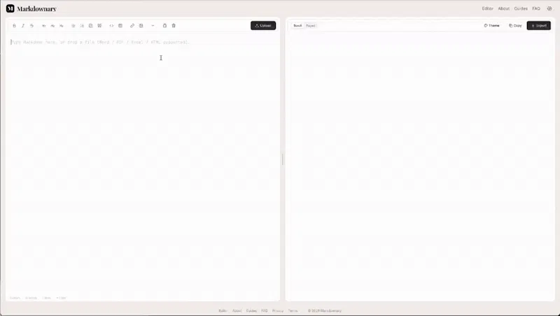 Markdownary screenshot 1 (video preview)