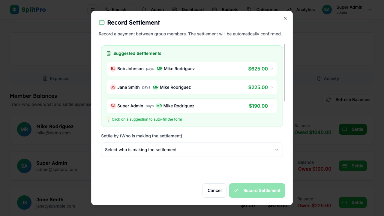 SplitPro - Complete Expense Management gallery image