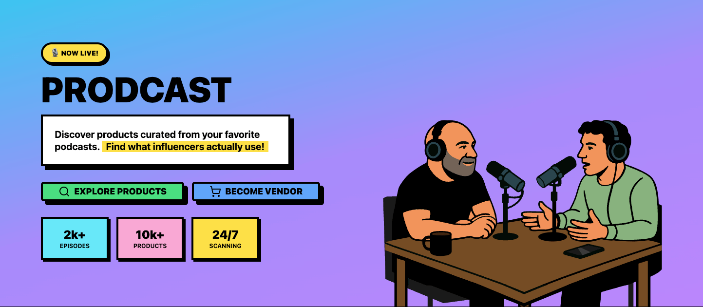وسائط Prodcast - فتح أفضل ما في البودكاست - رؤى واكتشاف المنتجات 2