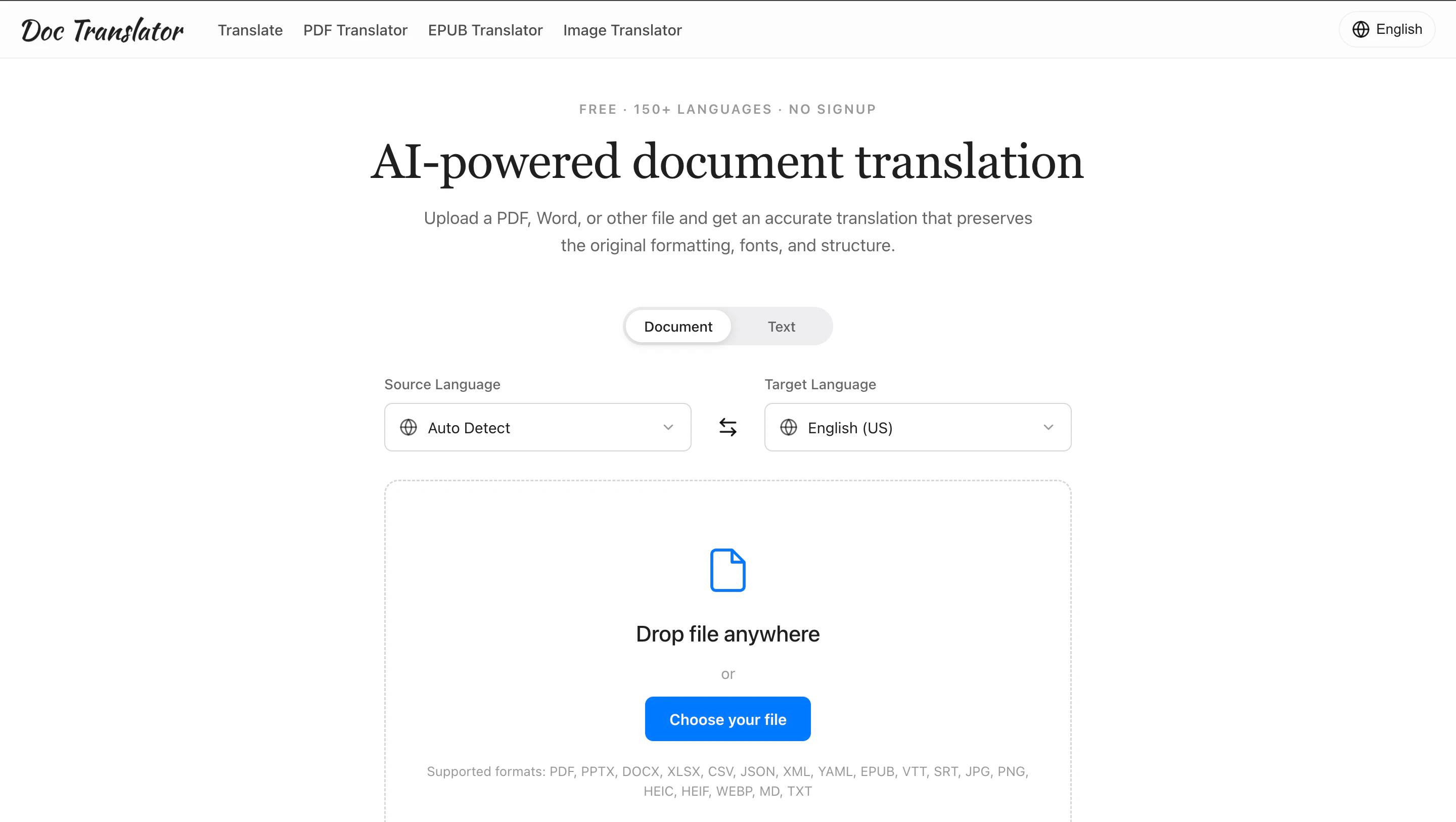 Doc Translator 截图