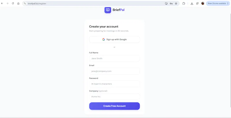 briefpal screenshot 4