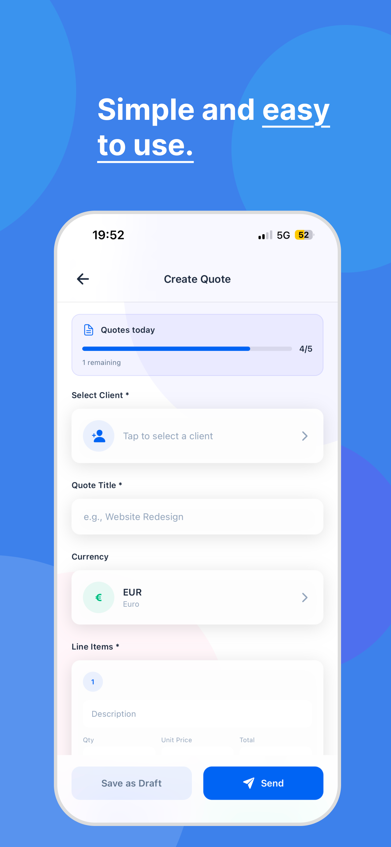 Quotly - Screenshot 3 showing product features and functionality