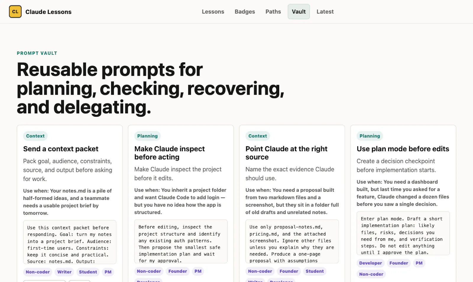 Claude Lessons screenshot 4