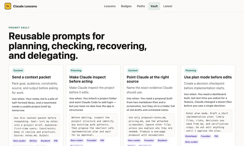 Claude Lessons screenshot 4